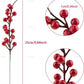 , 20 Pack Red Berries Stems for Christmas Tree Decorations Crafts Holiday and Home Decor