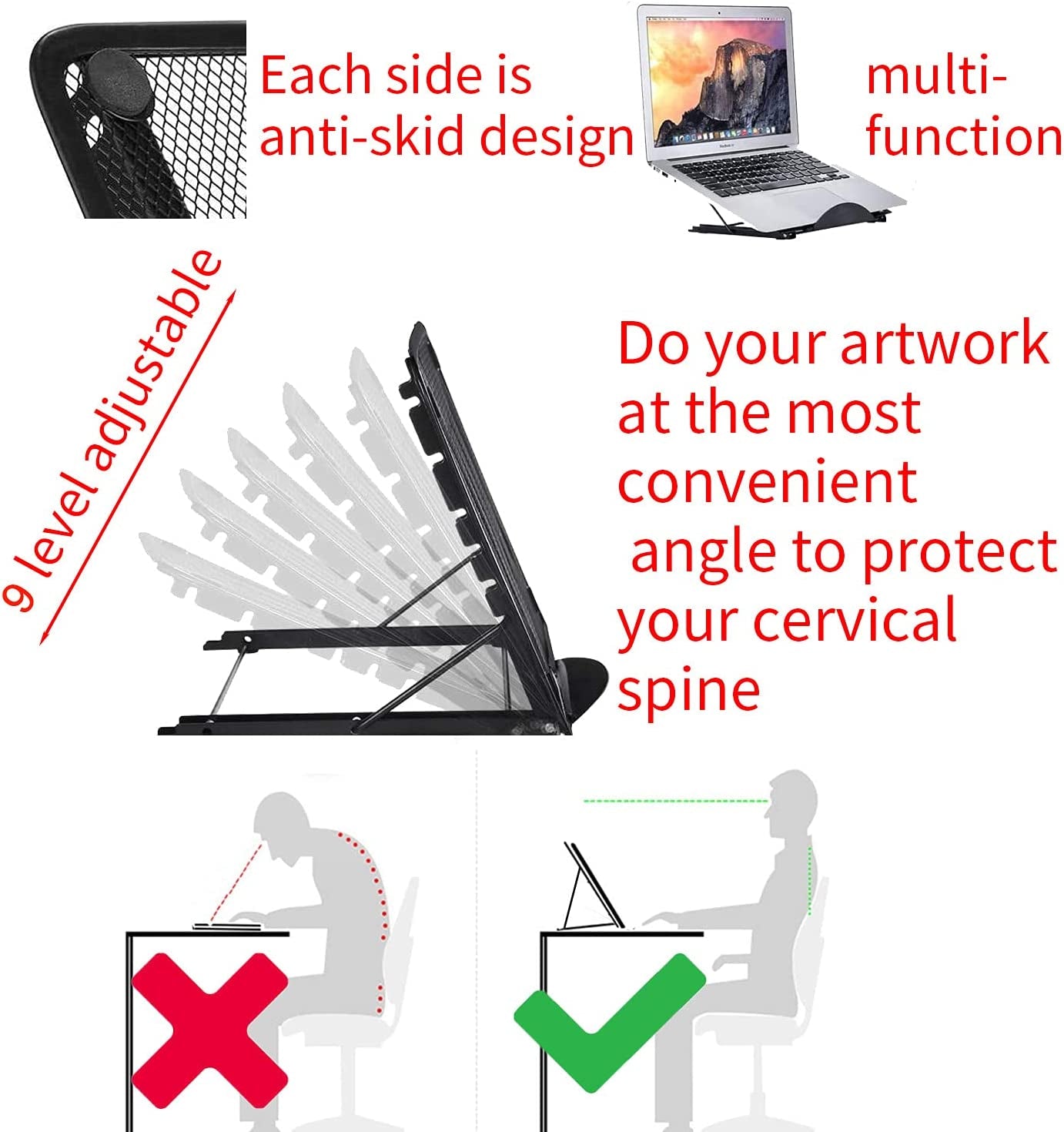 A3 Diamond Painting Light Pad with Stand, 2Nd Gen Tracing Light Board Drawing Light Box Anti-Mistouch Physical Button Stepless Dimming Diamond Art Light Borad for Cricut Animation Skeching(A3+Stand)