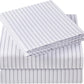 King Size Sheet Set - Hotel Luxury 1800 Bedding Sheets & Pillowcases - Extra Soft Cooling Bed Sheets - Deep Pocket up to 16" - Wrinkle, Fade, Stain Resistant - 4 Piece (King, Pin Stripe Gray)