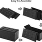 Youdesure Folding Storage Ottoman Bench, Faux Leather Footrest Couch for Living Room, 30 Inch Storage Bench with Padded Seat for Bedroom Hallway, Holds up to 350Lbs, Black