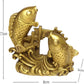 BRABUD Chinese Handmade Brass Small Arowana Golden Fish Statue Home Decor Gift 3''(H) BS054