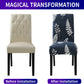Chair Covers for Dining Room with Printed Patterns, Easy Slip-On Stretchy Dining Room Chair Covers Set of 6, Washable Dining Chair Covers, Great Decor for Home Party Banquet (6Pcs)
