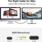 USB C to HDMI Cable for Home Office 3Ft 4K@60Hz,  USB Type-C to HDMI Braided Cable (Thunderbolt 3 Compatible) with Macbook Pro 2021/2020, Macbook Air/Ipad Pro 2020/2018, Samsung S21, and More