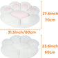 Comfy Chair Cushion Plush Cat Paw Cushion Lazy Sofa Seat Cushion Cozy Floor Cushion Seat Pillow Gift for Girl (70*60Cm, White)