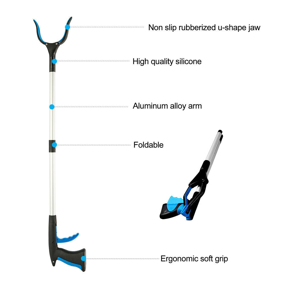 Industrial Grabber Tool Heavy Duty Pick up Stick Hand Grip Reach Trash Picker US