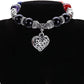 Hithop 10MM 7 Chakra Religion Healing Balance Stone Beaded Bracelet Yoga Reiki Charm Heart Bracelets