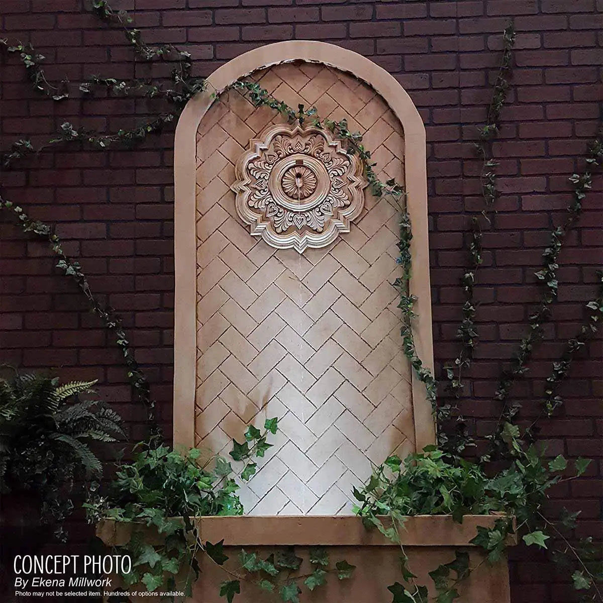 CM18RO Rose Ceiling Medallion, 18"OD X 3 1/2"ID X 1 1/2"P, Factory Primed