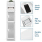 Storage Cabinet Floor Standing Toilet Paper Organizer Shelves with Door Bathroom