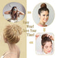1PCS Messy Hair Bun Hair Scrunchies Extension Curly Wavy Messy Synthetic Chignon for Women Updo Hairpiece