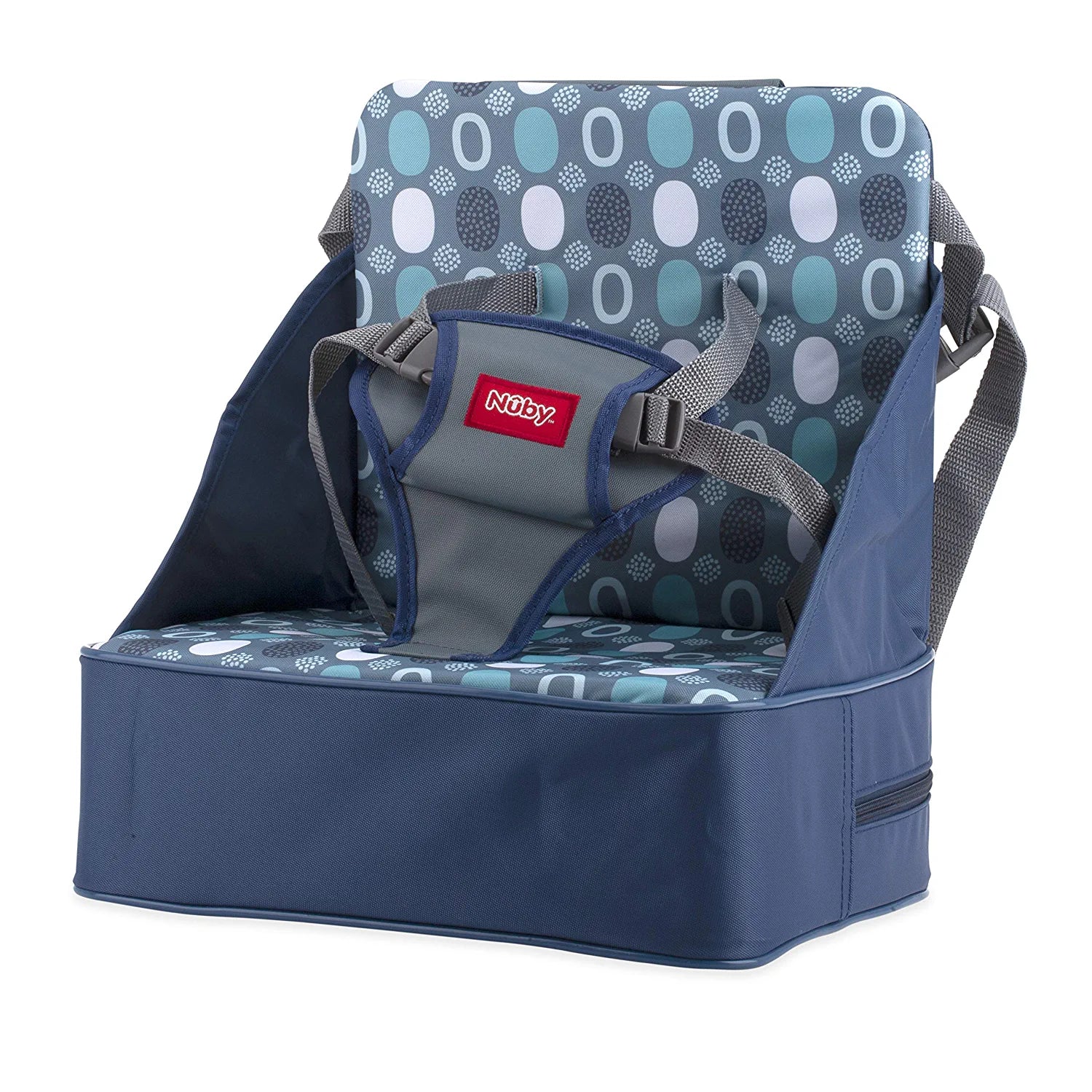 Easy Go Safety Lightweight High Chair Booster Seat, Great for Travel, Blue