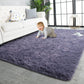 Super Soft Shaggy Rugs Fluffy Carpets 3X5 Feet, Indoor Modern Plush Area Rugs for Living Room Bedroom Kids Room Nursery Home Decor, Upgrade Anti-Skid Durable Rectangular Fuzzy Rug, Grey Purple