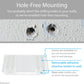 Totalmount Hole-Free Remote Holder – Eliminates the Need to Drill Holes in Your Wall (Premium White – Modern Design for 3 or 4 Remote Controls)