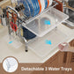 Dish Drying Rack, 304 Stainless Steel 2-Tier Dish Rack with Utensil Holder, Cutting Board Holder and Dish Drainer for Kitchen Counter