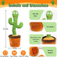 Singing Cactus Plush Toy Glow Dancing Electronic Recording Funny Song Fun Toy US