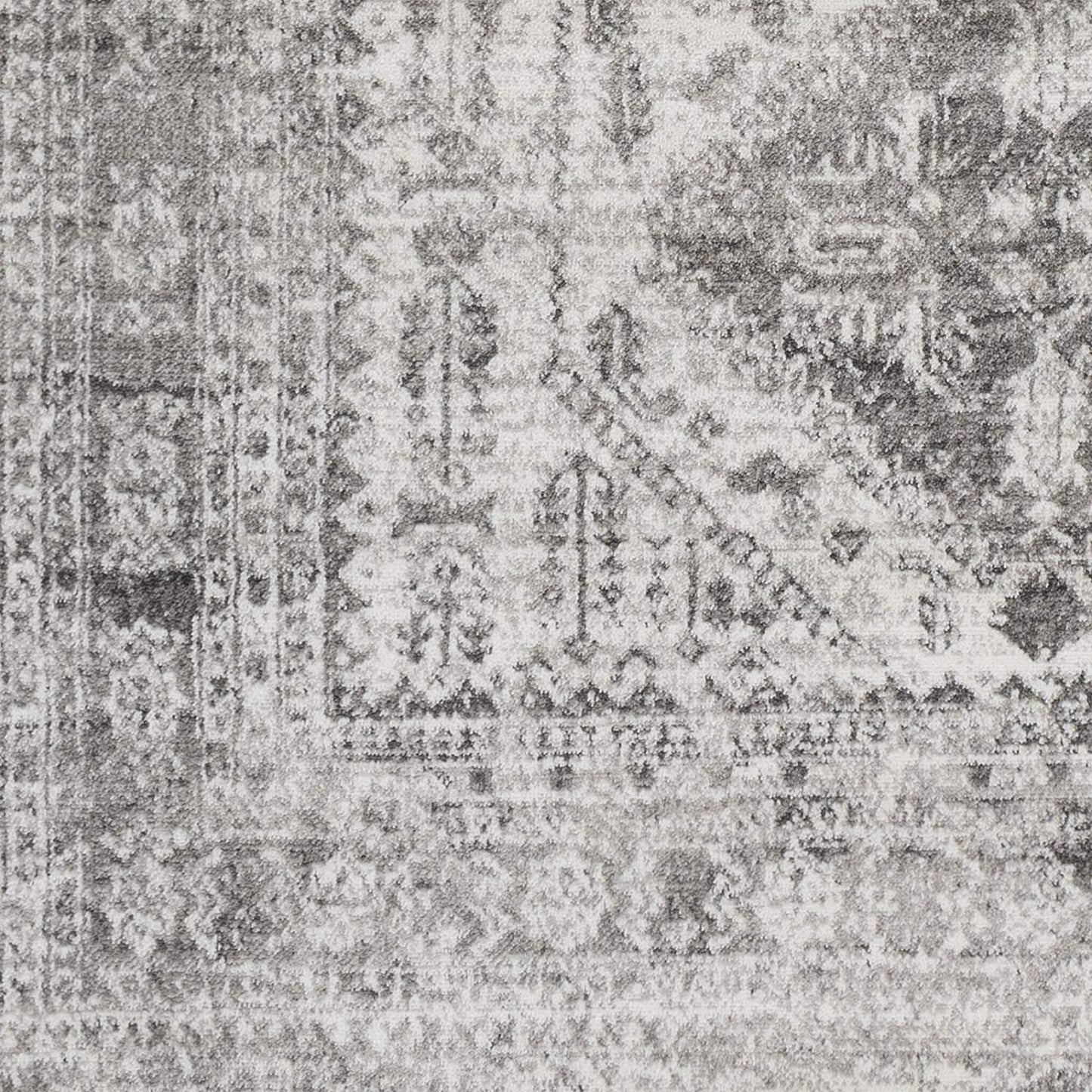 Desta Vintage Oriental Area Rug, 5'3" X 7'3", Charcoal