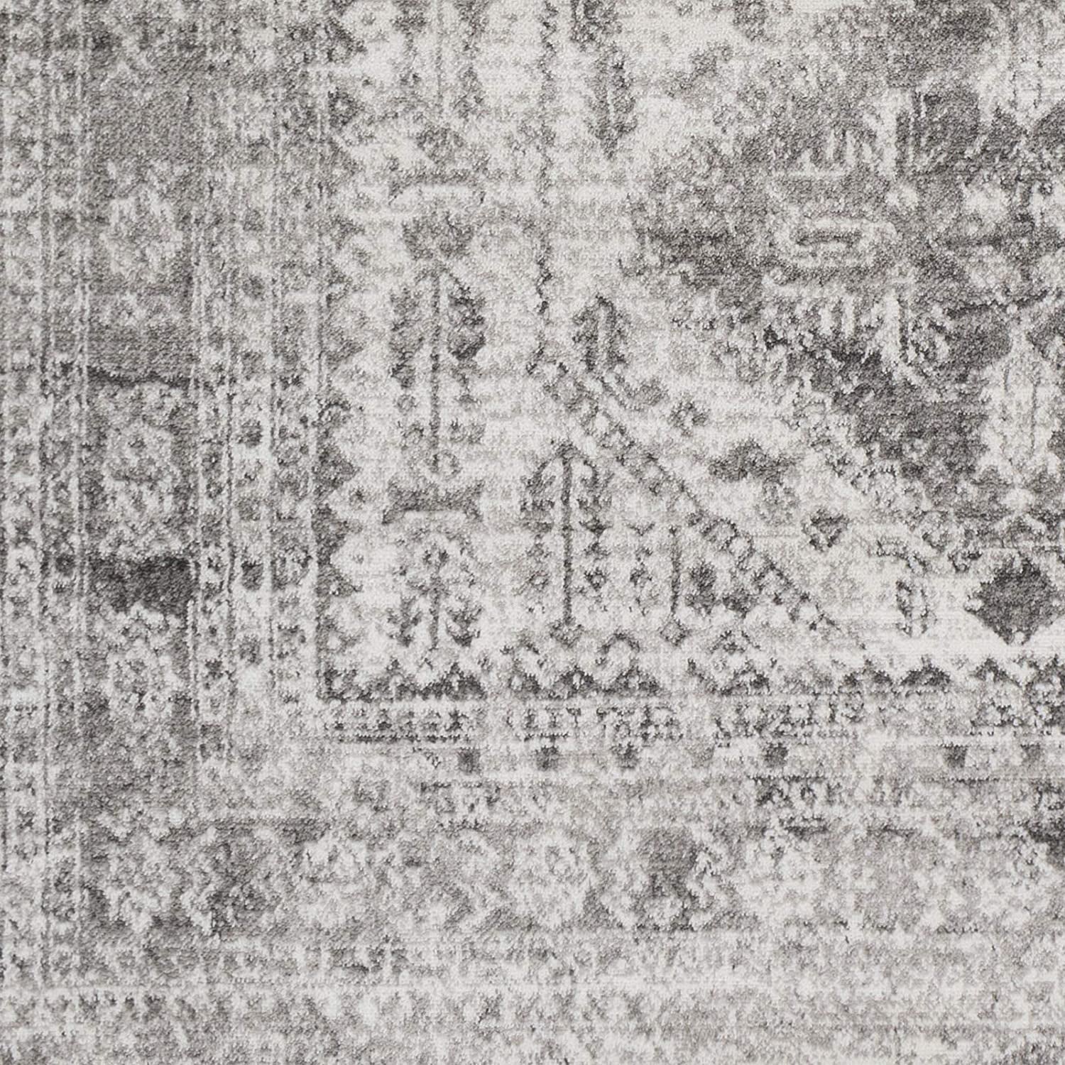 Desta Vintage Oriental Area Rug, 5'3" X 7'3", Charcoal