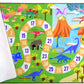 Kids Dinosaur Playmats Educational Area Rugs, Kids Play Mat Carpet for Learning Numbers, Animals and Words for Children'S Room Playroom Nursery, Kid'S Floor Play Rug for Bedroom, 3X5 Feet