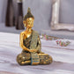 Nacome Meditating Seated Thai Buddha Statue Praying Collectibles Figurines,Zen Garden Buddha Sculpture-Indoor/Outdoor Decor for Home,Porch Yard Art Decoration,Polyresin,Gold Buddah,Gift
