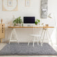 Soft Shaggy Area Rugs for Bedroom Fluffy Living Room Rugs Nursery Girls Carpets Kids Home Decor Rugs 4 X 5.3 Feet Grey