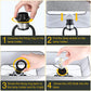 Set of 2 Touch Control 3-Way Dimmable Table Lamp with 2 USB Ports &1 AC Outlet, Modern Bedside Nightstand Lamps with Fabric Shade, Desk Lamps for Bedroom Living Room Grey, Bulbs Included