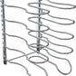 Heavy Duty Pan Rack, Pot Lid Rack, Kitchen Cabinet Pantry Cookware Organizer Rack Holder | 5 Adjustable Dividers, Chrome
