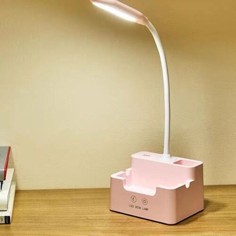 Touch LED Desk Lamp Bedside Study Reading Table Light USB Ports Dimmable Holder