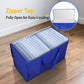 6 Pack Extra Large Moving Bags with Zippers & Carrying Handles, Heavy-Duty Storage Tote for Space Saving Moving Storage
