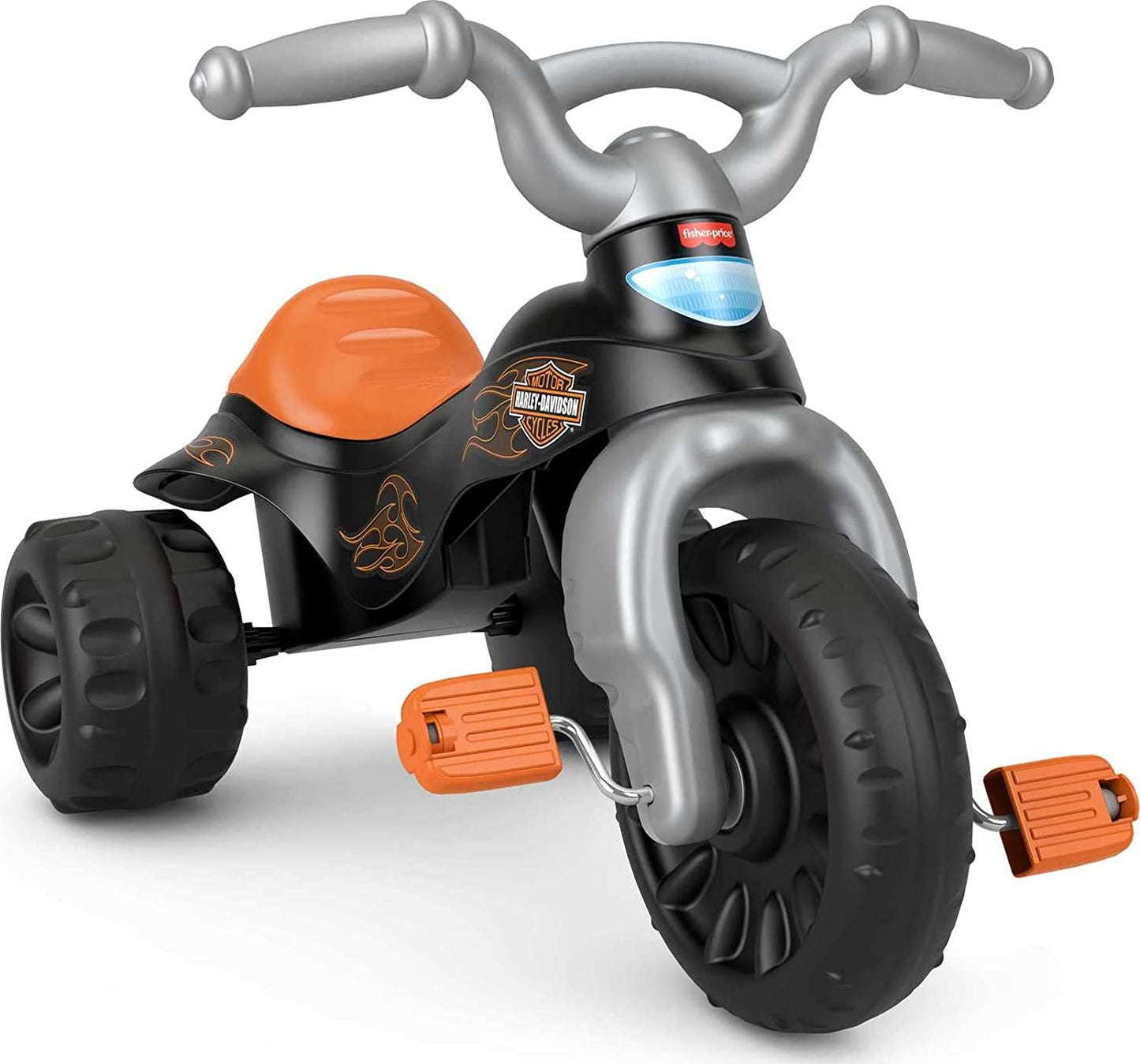 Harley-Davidson Tricycle with Handlebar Grips and Storage Area, Multi-Terrain Tires, Tough Trike [Amazon Exclusive]