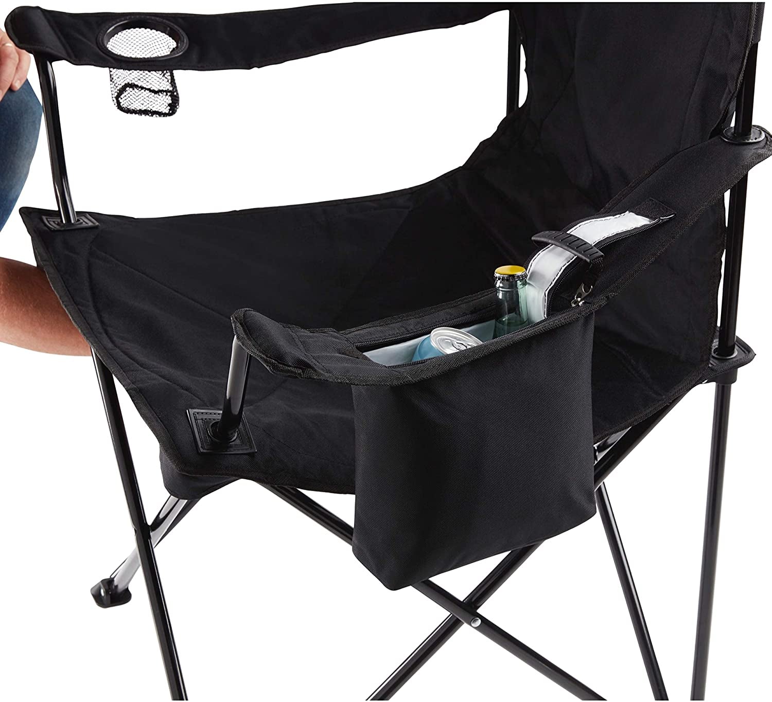 Camping Chair with Built-In 4 Can Cooler