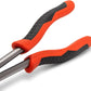 Crescent 2 Pc. X2 Straight and Bent Long Nose Dual Material Plier Set - PSX204C , Red