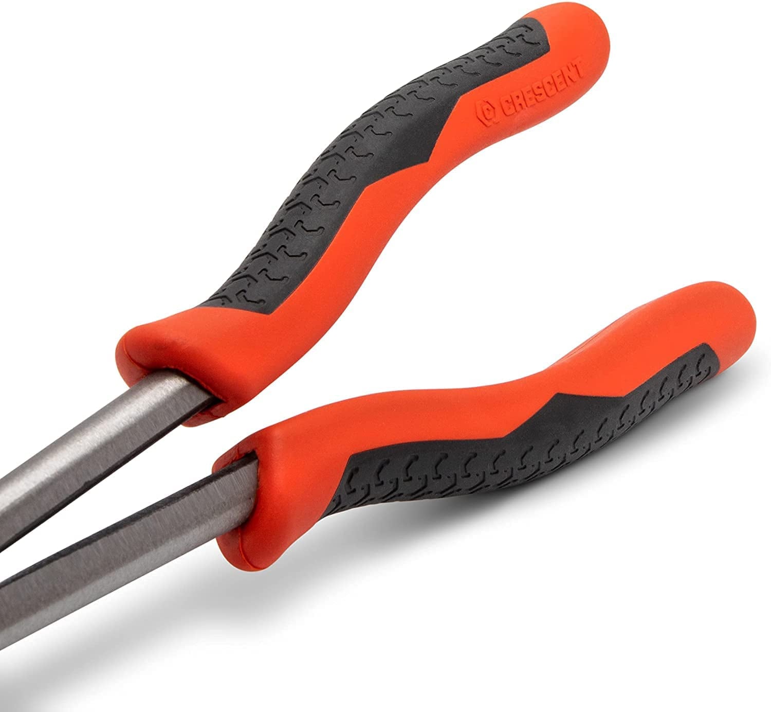 Crescent 2 Pc. X2 Straight and Bent Long Nose Dual Material Plier Set - PSX204C , Red