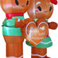 Christmas Inflatables Outdoor Decorations, 6 FT Inflatable Gingerman Couple with Build-In Blow up Inflatables for Christmas Party Indoor, Outdoor, Yard, Garden, Lawn Winter Decorations