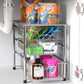 Stackable 3 Tier Sliding Basket Organizer Drawer, Chrome