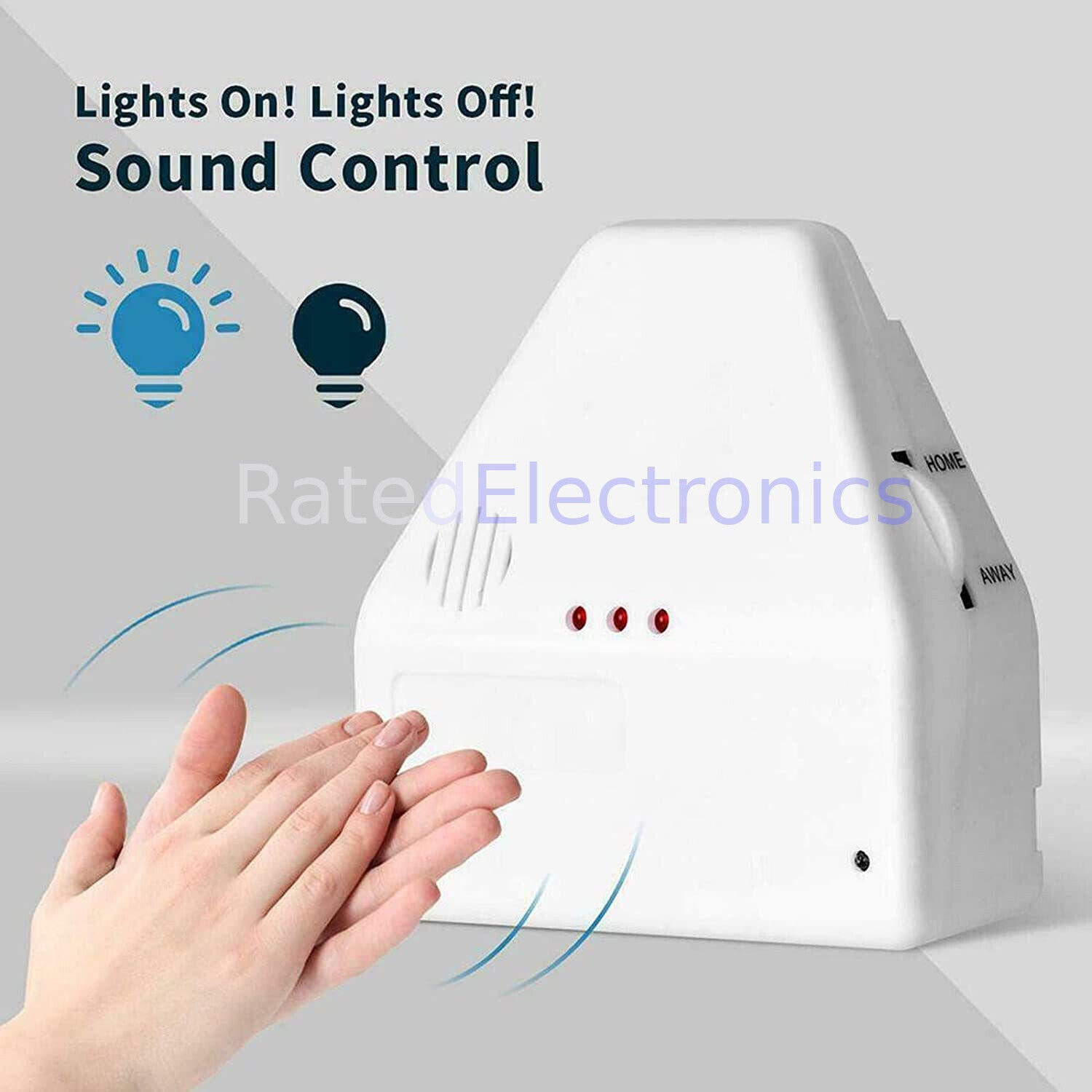 Convenient Sound Activated Clap On/Off Light Switch Wall Socket Outlet Adapter