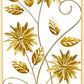Gold Wall Sculptures, 39 Inch Golden Rectangular Metal Wall Decor with Frame, Gold Metal Flower Wall Art Sculpture for Living Room, Bedroom, Office, Study, Large (Golden-1 Pack)