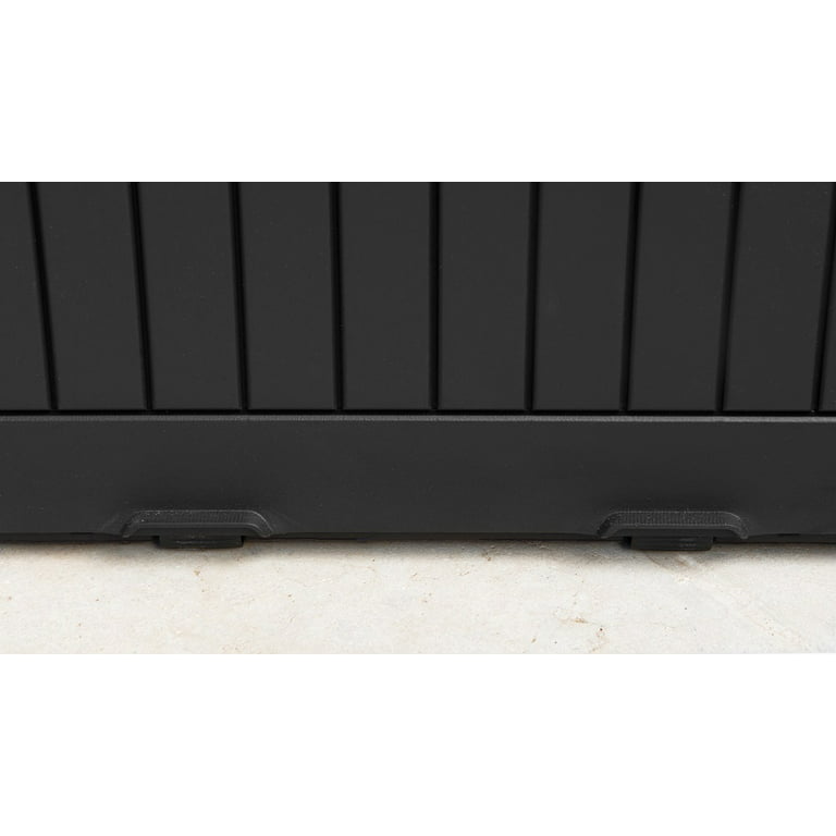 Keter Comfy Outdoor Storage 71 Gallon Resin Deck Box, Anthracite Gray