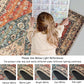 Boho Tribal Area Rug - 2X4.3 Persian Hallway Runner Rug Doormat Bohemian Faux Wool Throw Rug Non-Slip Washable Low-Pile Floor Carpet for Kitchen Laundry Room Entrance Bathroom