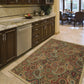 Ottohome Collection Non-Slip Rubberback Paisley Design 5X7 Indoor Area Rug, 5' X 6'6", Beige