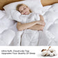 Bedsure Pillow Top Mattress Topper Queen Size - Cooling Queen Mattress Pad Cotton Quilted Mattress Cover with Stretches to 21" Deep Pocket，Padded Pillow Top with Fluffy down Alternative Fill