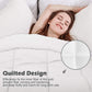 Comforter Duvet Insert Queen Size,Plush White Comforter down Alternative Quilted Stand Alone Bedding Comforter Box Stitched, Machine Washable