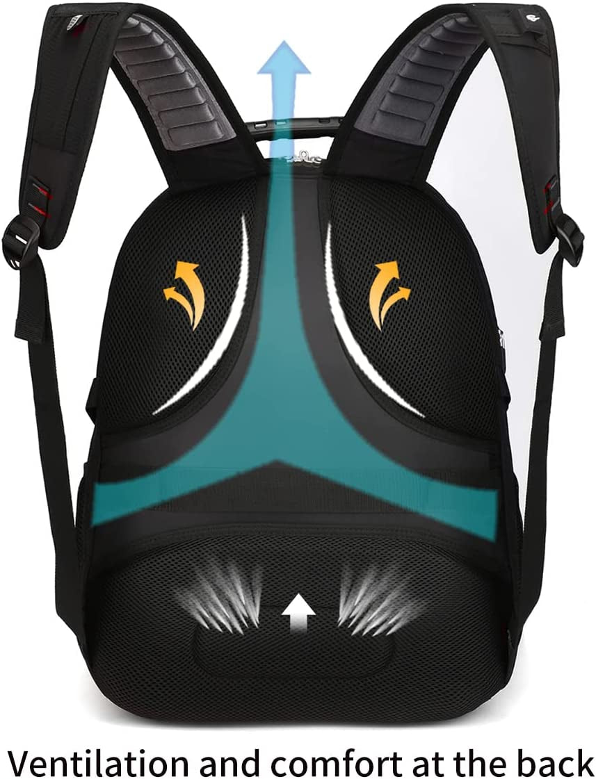 Extra Large 52L Travel Laptop Backpack with USB Charging Port Fit 17 Inch Laptops for Men Women