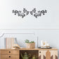2 Pieces Metal Tree Leaf Wall Decor Vine Olive Branch Leaf Wall Art Wrought Iron Scroll Sculptures above the Bed, Living Room, Outdoor Decoration (Black)