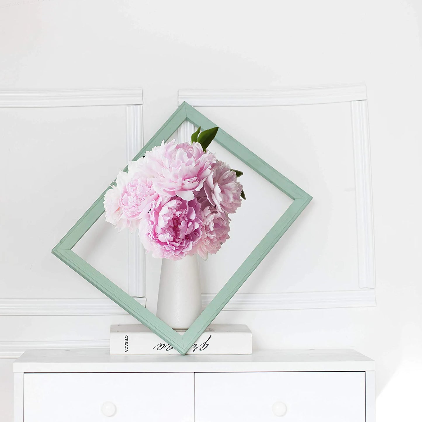 Ceramic Vase - Flower Vase Minimalism Style for Modern Table Shelf Home Decor, Fit for Fireplace Bedroom Kitchen Living Room Centerpieces Office Desk