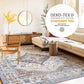 Anja Oriental Medallion Area Rug,5'2" X 7',Grey
