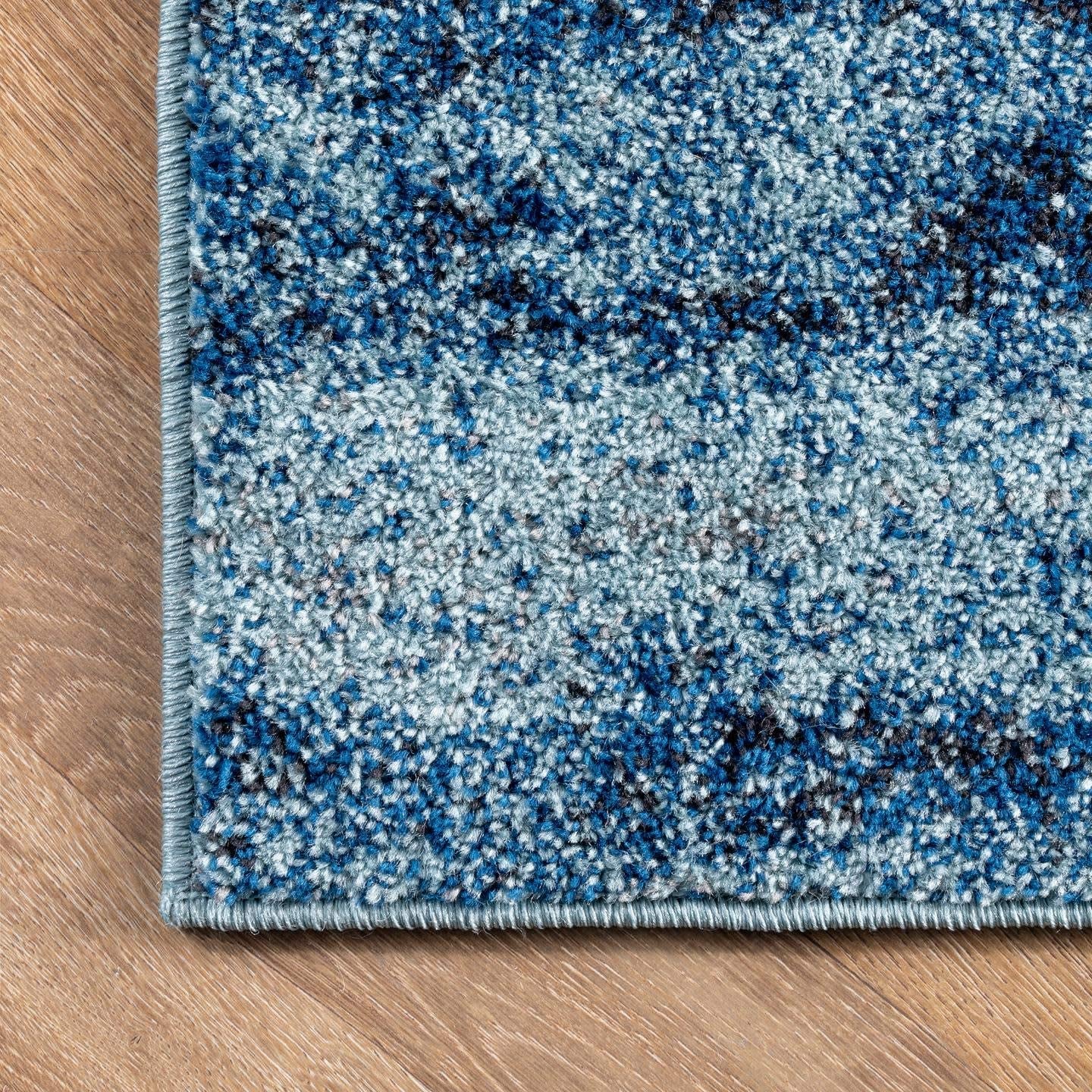 Alayna Abstract Area Rug, 5' X 7' 5", Blue