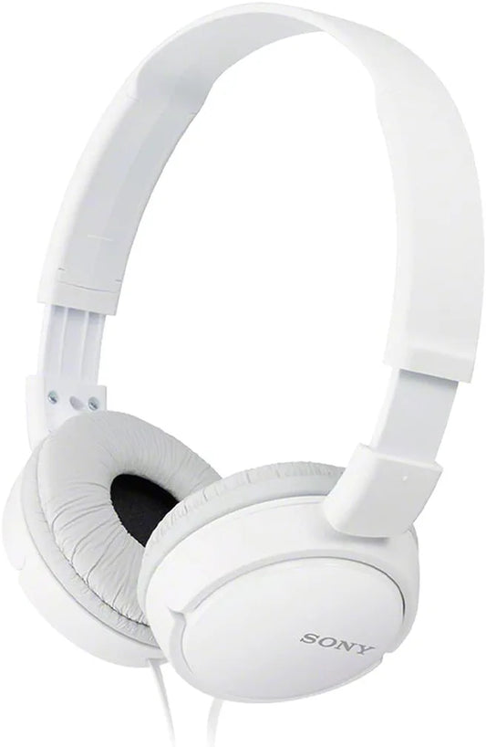 ZX Series Wired On-Ear Headphones, White MDR-ZX110