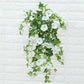 Artificial Hanging Basket Fake Silk Morning Glory Flower Vine Home Wedding Decor