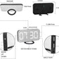 Digital Clock Large Display, LED Alarm Electric Clocks Mirror Surface for Makeup with Diming Mode, 3 Levels Brightness, Dual USB Ports Modern Decoration for Home Bedroom Decor-Black