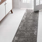 Sofia Collection Traditional Vintage Dark Gray Runner Rug (2' X 7')