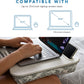 Lapgear Designer Lap Desk with Phone Holder and Device Ledge - Aqua Trellis - Fits up to 15.6 Inch Laptops - Style No. 45422